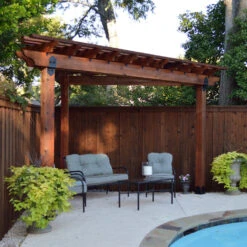 OZCO Building Products Ironwood Corner Pergola - Project #334