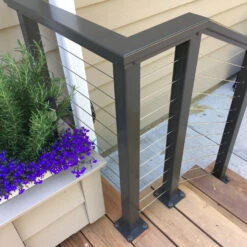 RailFX Surface Mount Post For Horizontal Cable Railing - 2-3/8" X 35" -ANTONY SHOP Sales RFXCPL36 main 60