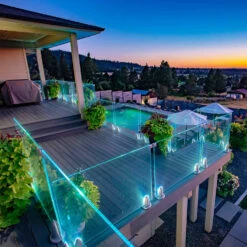 Regal Ideas Crystal Rail White Clear Glass Panel - 3/8"