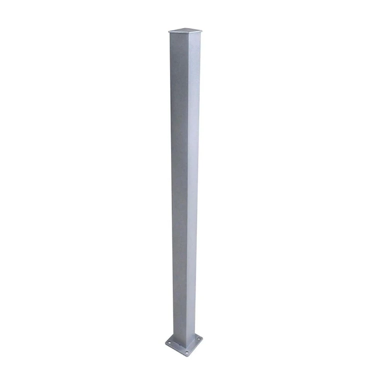 Regal Ideas Crystal Rail End Bracing Support Post - Satin Aluminum 3 Regal Ideas Crystal Rail End Bracing Support Post - Satin Aluminum