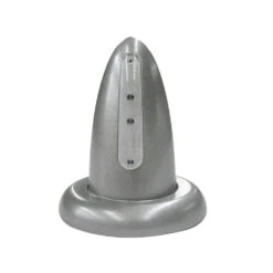 Regal Ideas Crystal Rail Satin Aluminum Glass Mount W/ LED