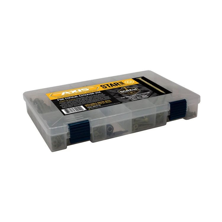 Screw Products AXIS Structural Exterior Assortment Kit W/ Bit Holder & Bits - 380 Pieces 4 Screw Products AXIS Structural Exterior Assortment Kit W/ Bit Holder & Bits - 380 Pieces - Image 2