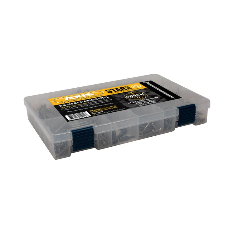 Screw Products AXIS Structural Stainless Steel Assortment Kit W/ Bit Holder & Bits - 370 Pieces 4 Screw Products AXIS Structural Stainless Steel Assortment Kit W/ Bit Holder & Bits - 370 Pieces - Image 2