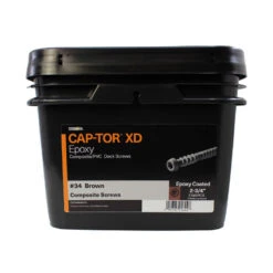 Starborn Industries Cap-Tor Xd Screws For PVC & Composite Decking - Pro Pack - 1750 Count