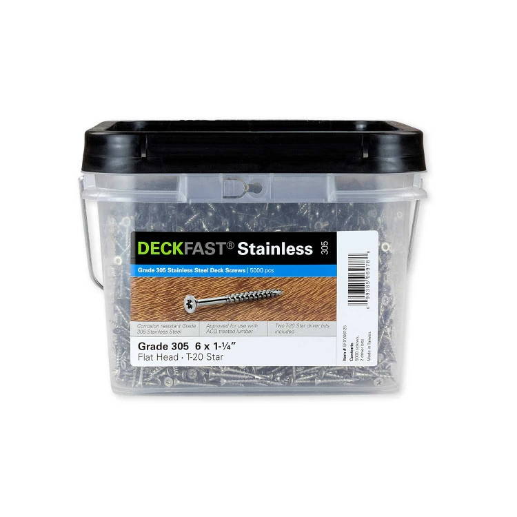 Starborn Industries Deckfast Stainless Steel Flat Head Screws - Bulk Pack 3 Starborn Industries Deckfast Stainless Steel Flat Head Screws - Bulk Pack