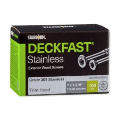 Starborn Industries Deckfast Stainless Steel Trim Head Screws - Blister Pack