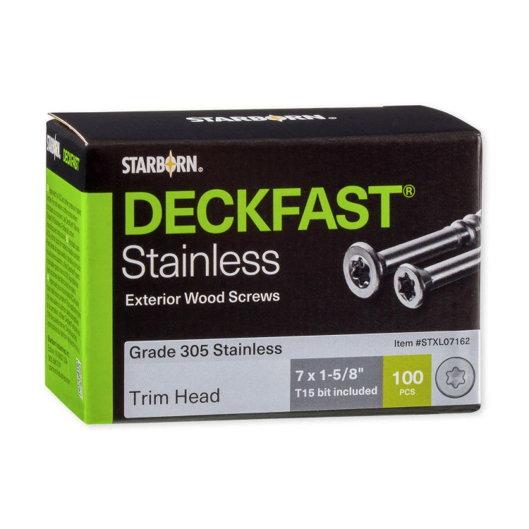 Starborn Industries Deckfast Stainless Steel Trim Head Screws - Blister Pack 3 Starborn Industries Deckfast Stainless Steel Trim Head Screws - Blister Pack