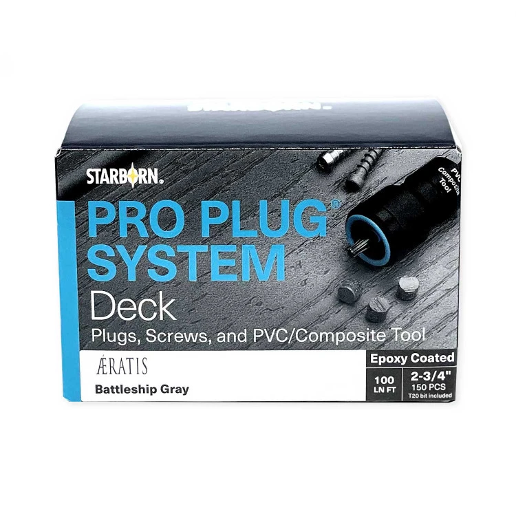 Starborn Industries Pro Plug System For Aeratis Decking - 100 Linear Feet 3 Starborn Industries Pro Plug System For Aeratis Decking - 100 Linear Feet
