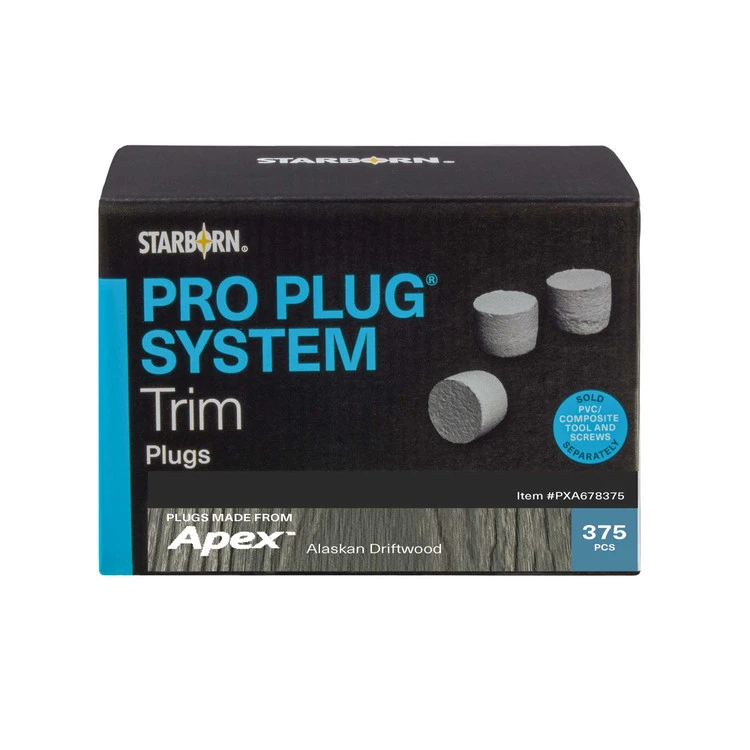 Starborn Industries Pro Plugs For Apex Trim - 375 Count 3 Starborn Industries Pro Plugs For Apex Trim - 375 Count