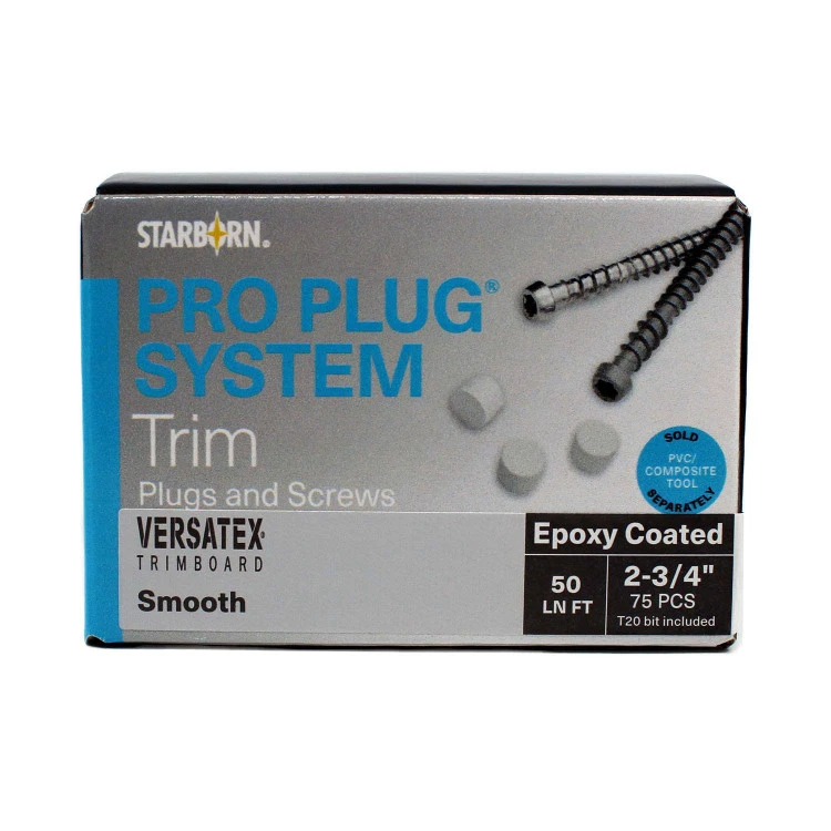Starborn Industries Pro Plug System For Versatex Trim - 50 Linear Feet 3 Starborn Industries Pro Plug System For Versatex Trim - 50 Linear Feet