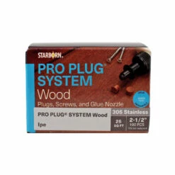 Starborn Industries Pro Plug System For Wood Decking - 25 Square Feet