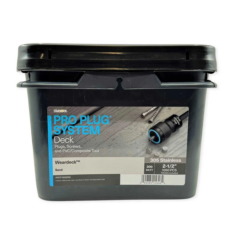 Starborn Industries Pro Plug System For WearDeck Decking - 300 Square Feet 3 Starborn Industries Pro Plug System For WearDeck Decking - 300 Square Feet