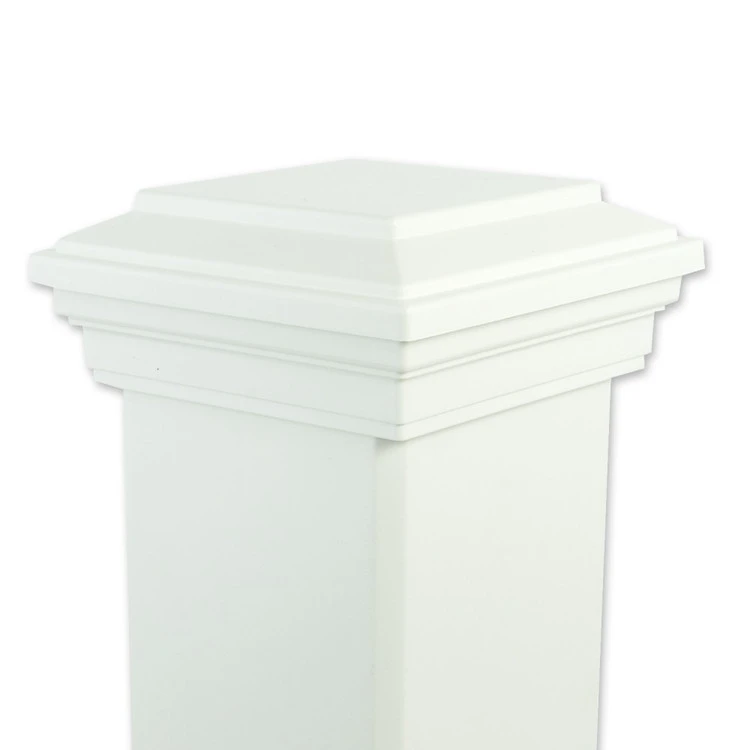 Trex Transcend Composite Flat Post Cap - 6" X 6" - White 3 Trex Transcend Composite Flat Post Cap - 6" X 6" - White