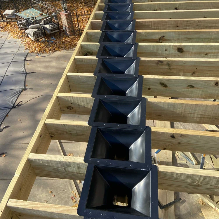 Trex RainEscape Downspout - Black 4 Trex RainEscape Downspout - Black - Image 2