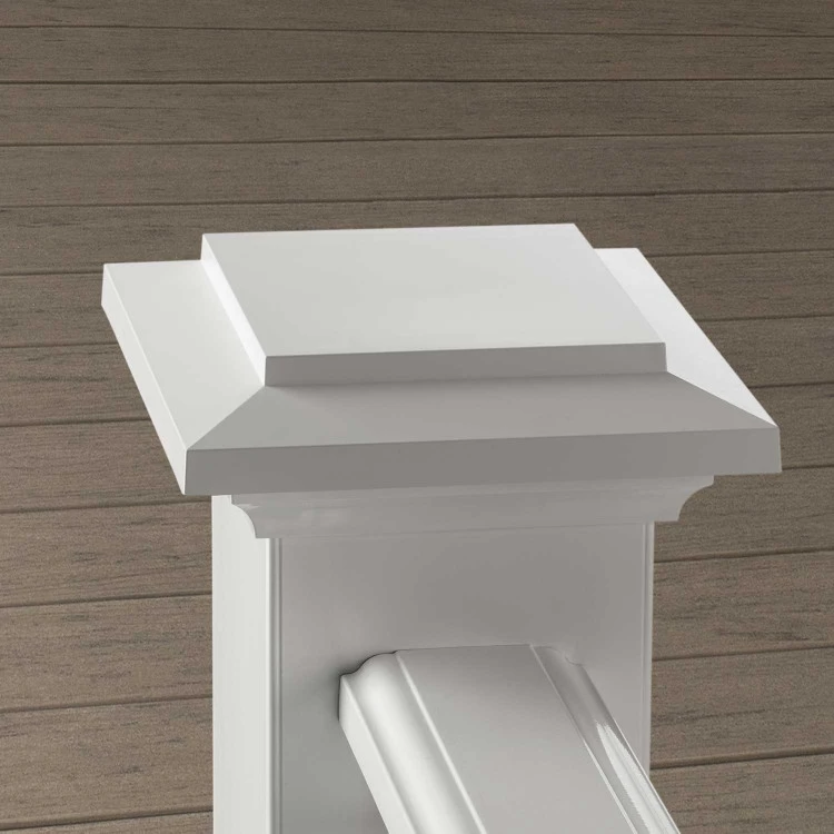 TimberTech 6" Island Post Cap - White 4 TimberTech 6" Island Post Cap - White - Image 2